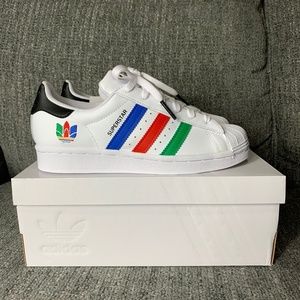 Adidas Superstar J 'Colorful Stripes - Cloud White